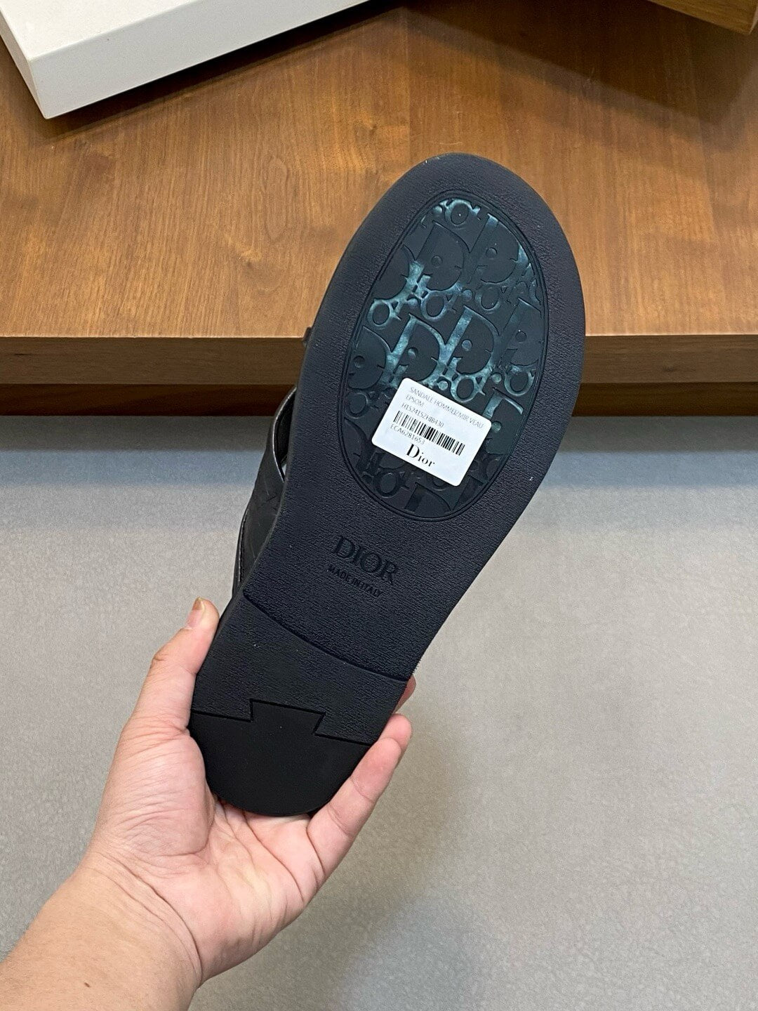 Cowhide Material Slippers