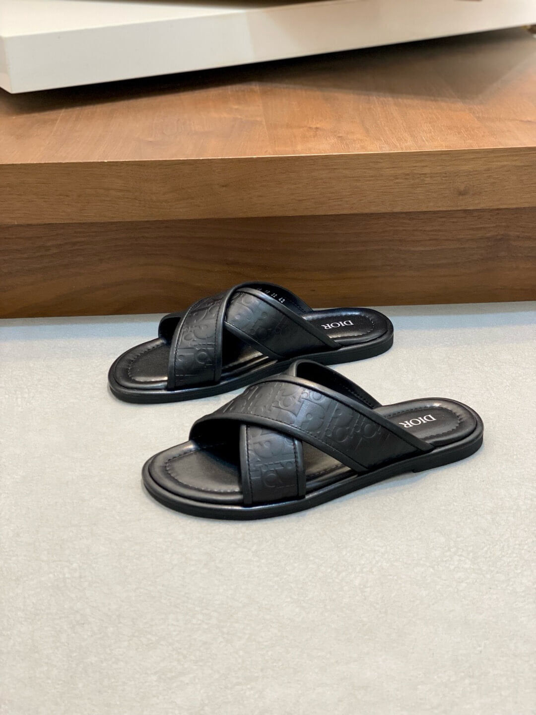 Cowhide Material Slippers