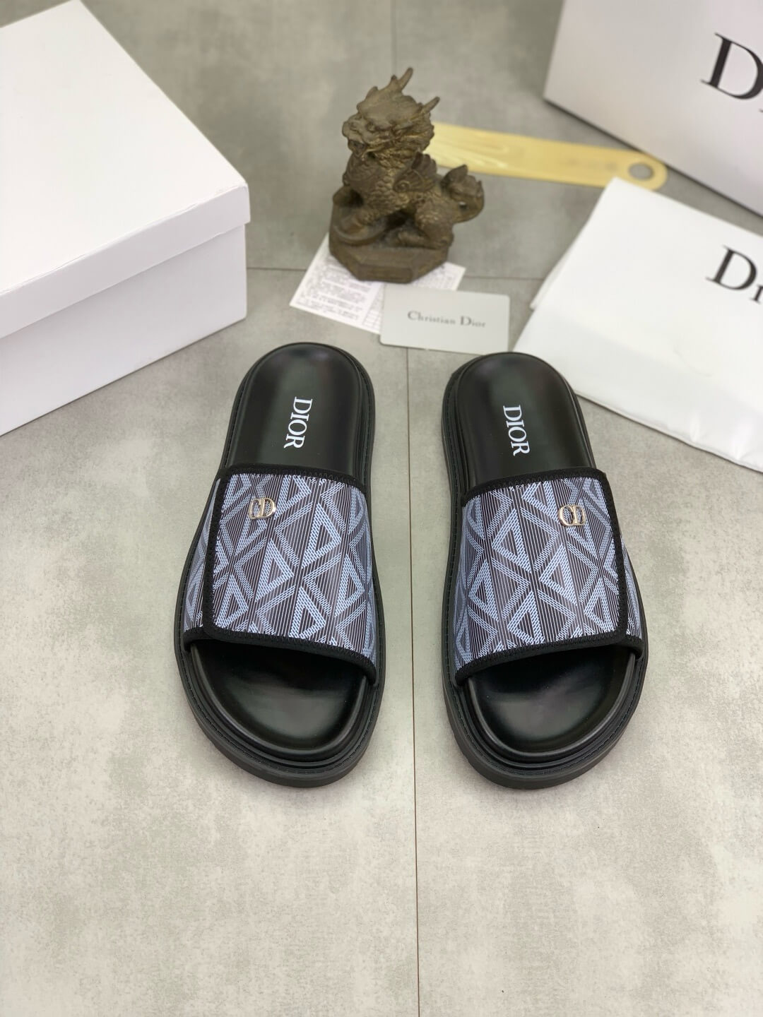 Metal Letter Slippers