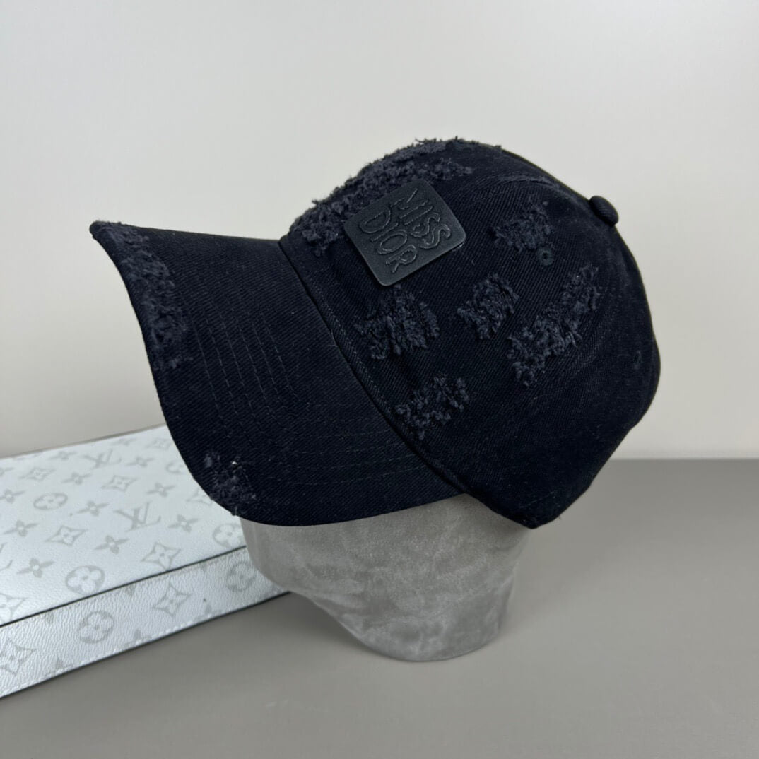 Chic Simple Distressed Brushed Baseball Cap