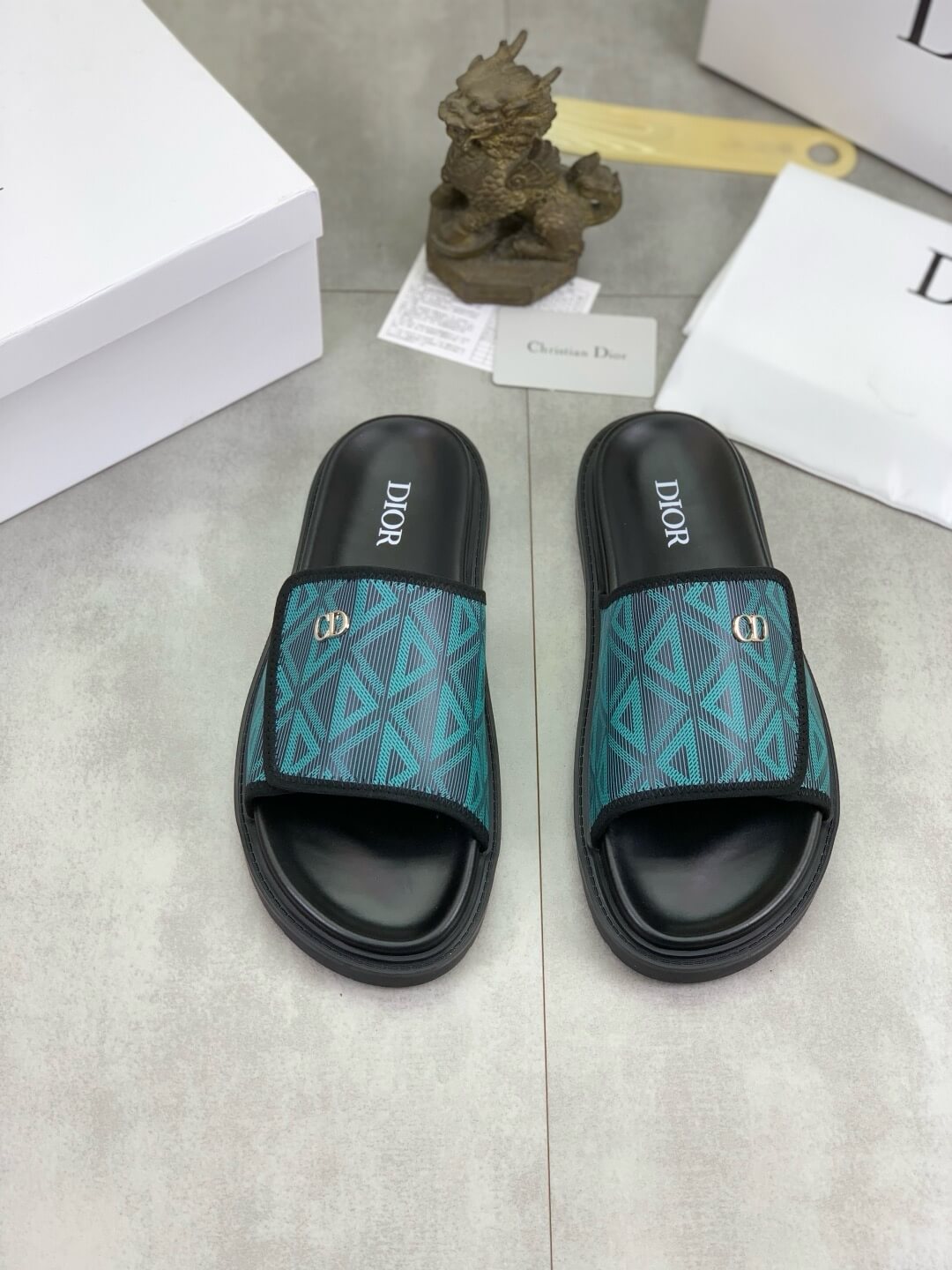 Metal Letter Slippers