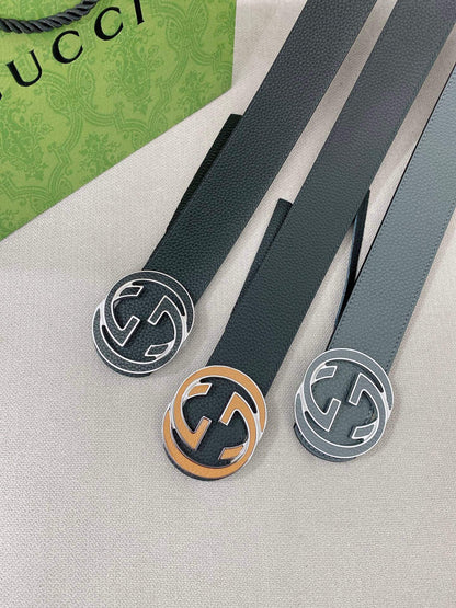 Fashionable Reversible Metal Buckle Belt