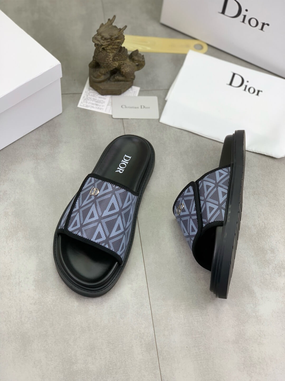 Metal Letter Slippers