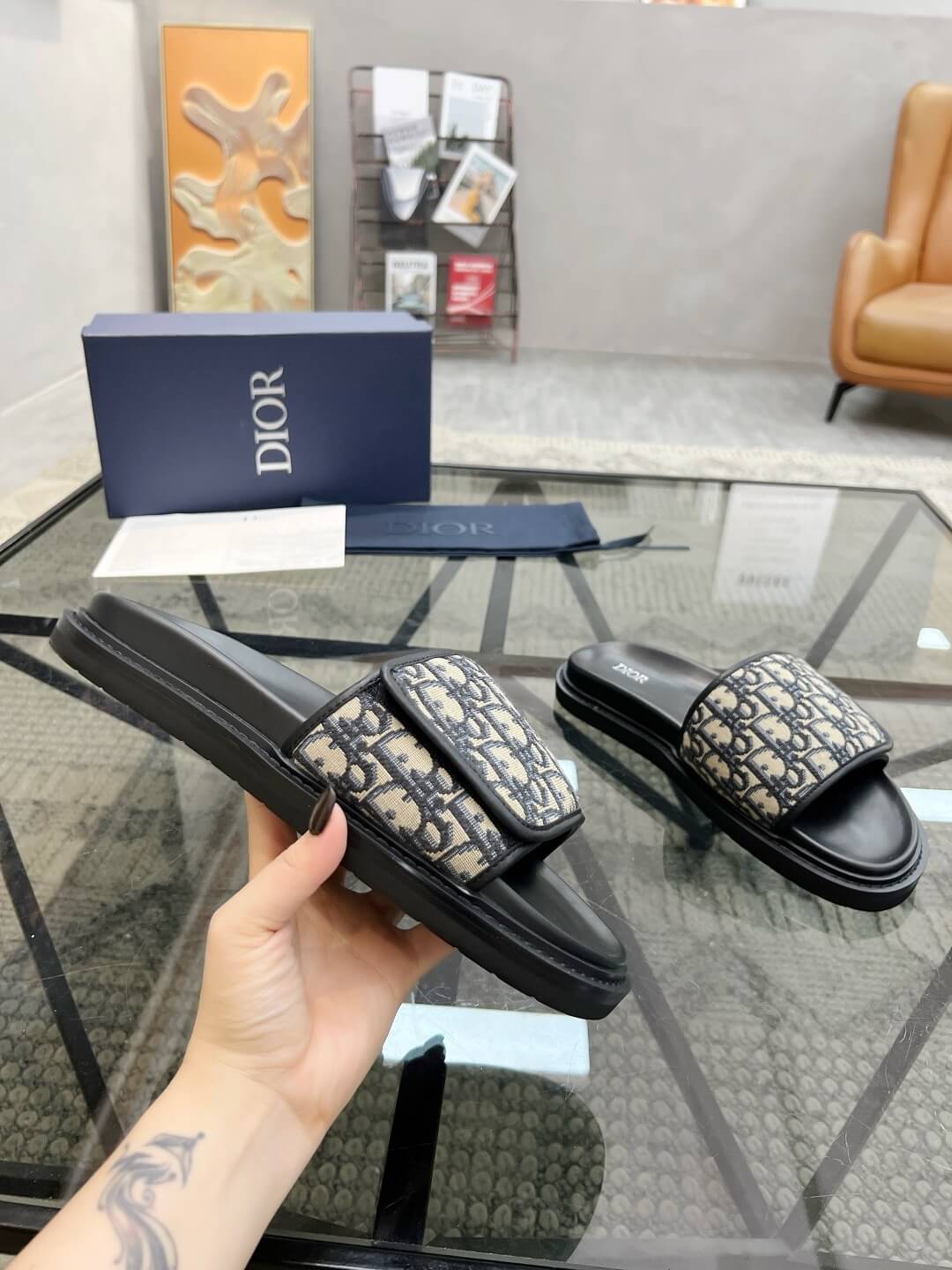 Full Print Velcro Slippers