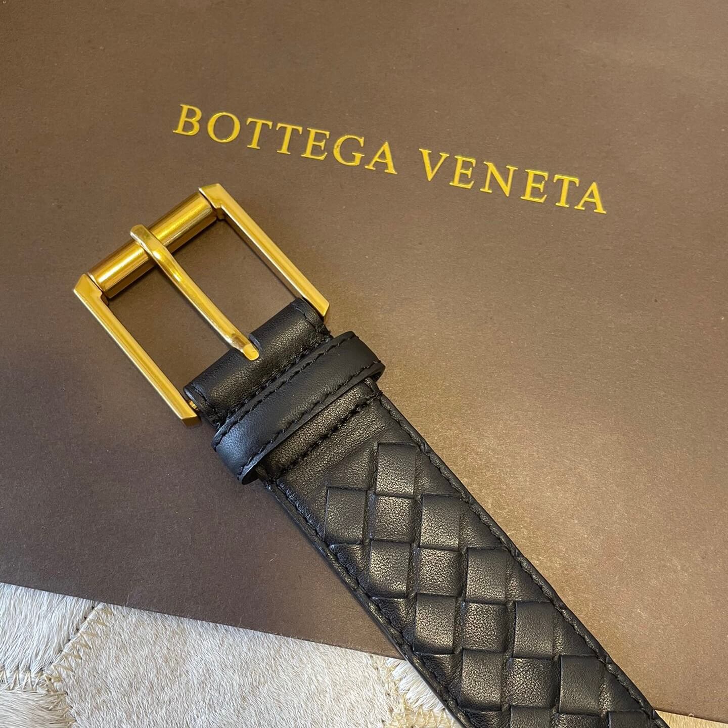 Minimalist Style Leather Woven Belt