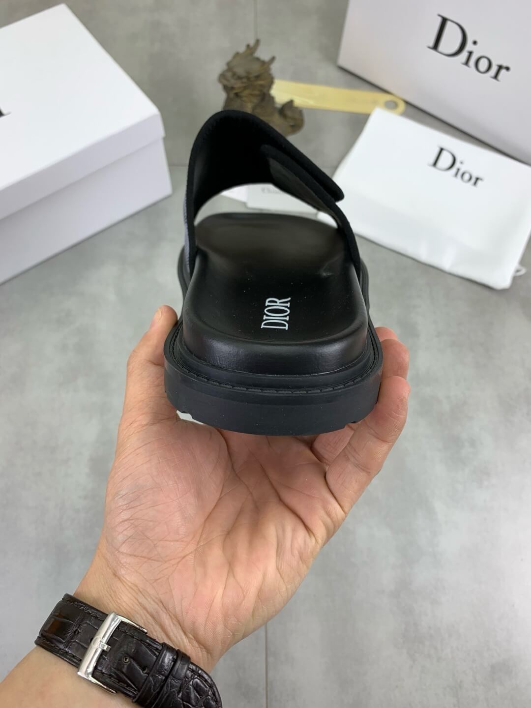 Metal Letter Slippers