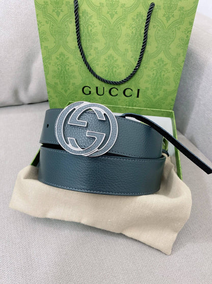 Fashionable Reversible Metal Buckle Belt